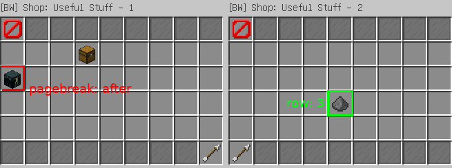 Showcase of pagebreak